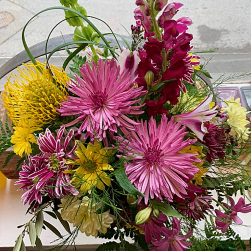Floral Arrangement in a Container